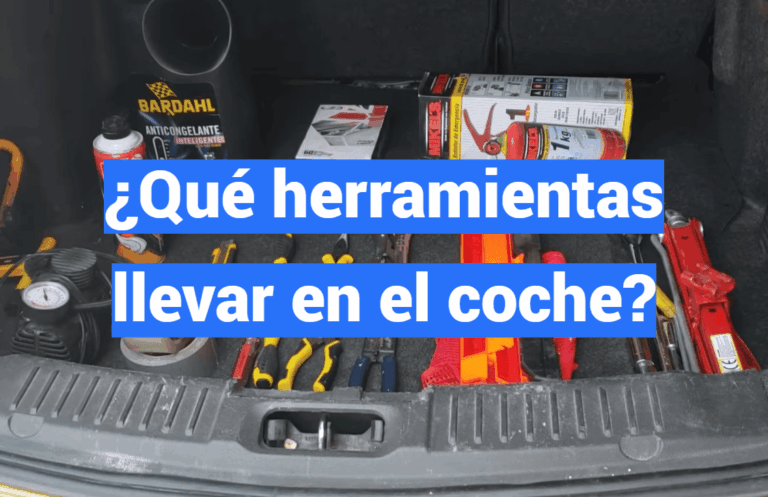 ¿Qué herramientas llevar en el coche?
